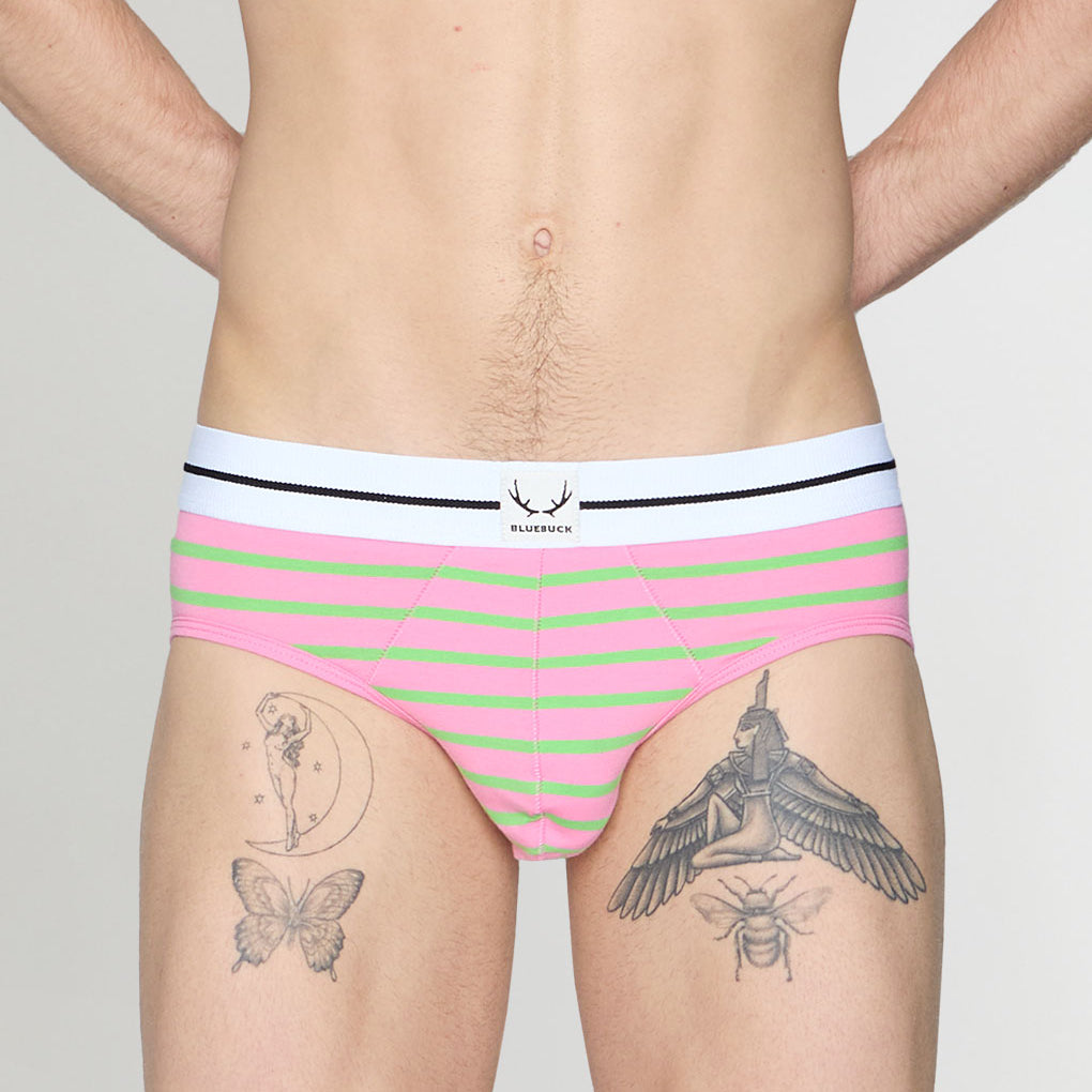 Bluebuck Nautical 25 Brief Pink-green