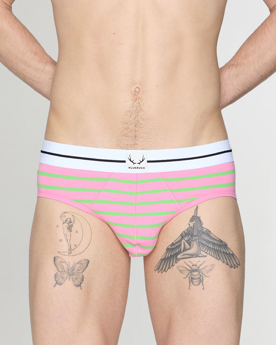 Bluebuck Nautical 25 Brief Pink-green