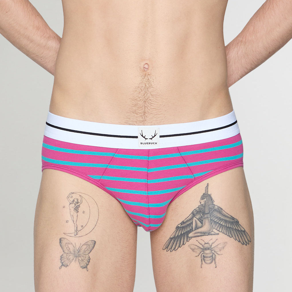 Bluebuck Nautical 25 Brief Cactus-flower-viridian-green