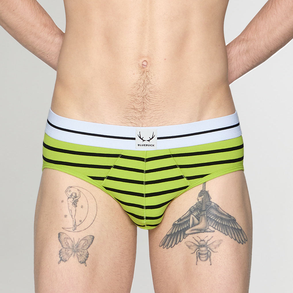 Bluebuck Nautical 25 Brief Lime-green-black