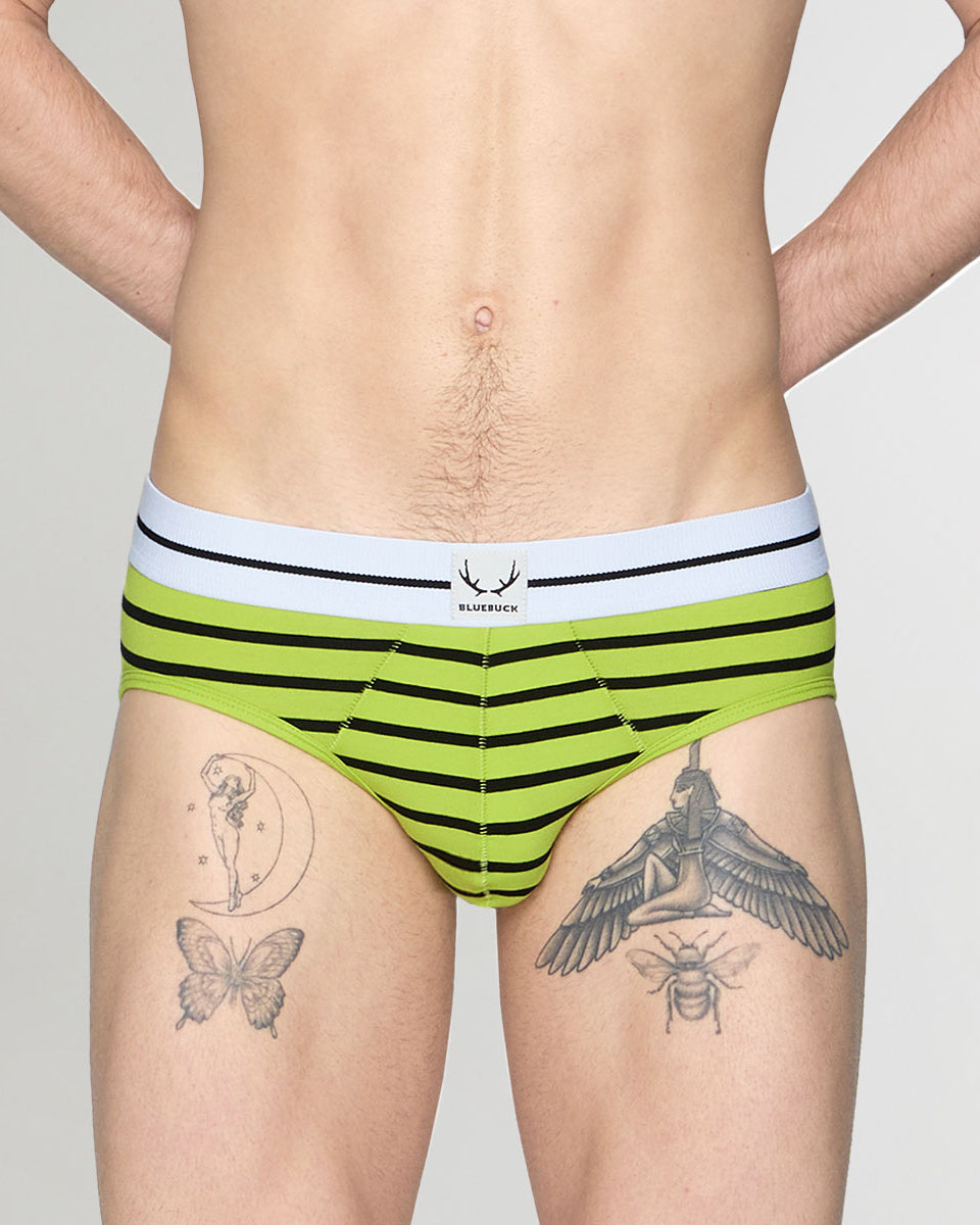 Bluebuck Nautical 25 Brief Lime-green-black