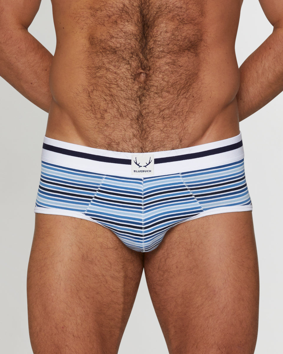 Bluebuck Mini Stripe Brief Bluebuck Mini Stripe Brief Small-blue-stripes