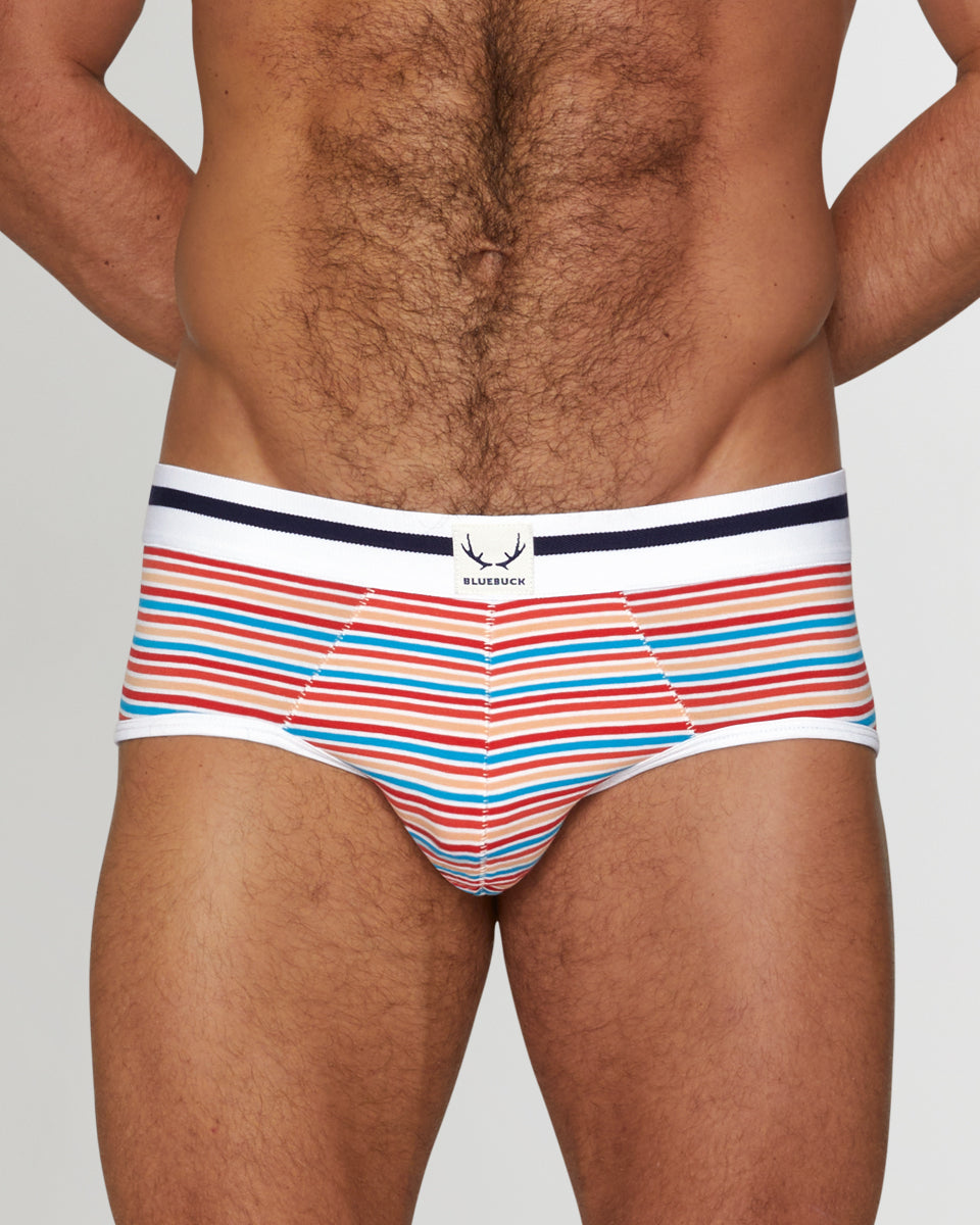 Bluebuck Mini Stripe Brief Bluebuck Mini Stripe Brief Small-red-stripes