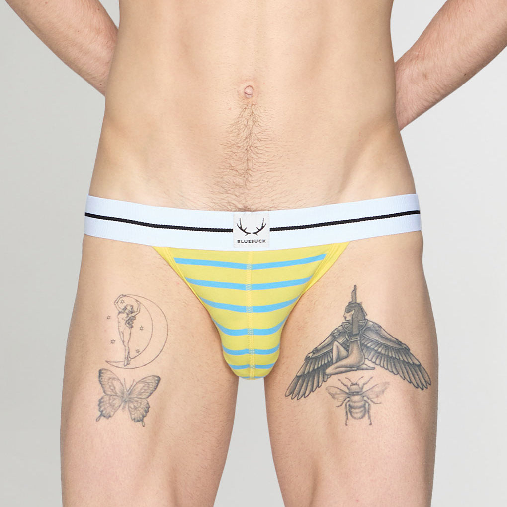 Bluebuck Nautical 25 Jockstrap Yellow-blue