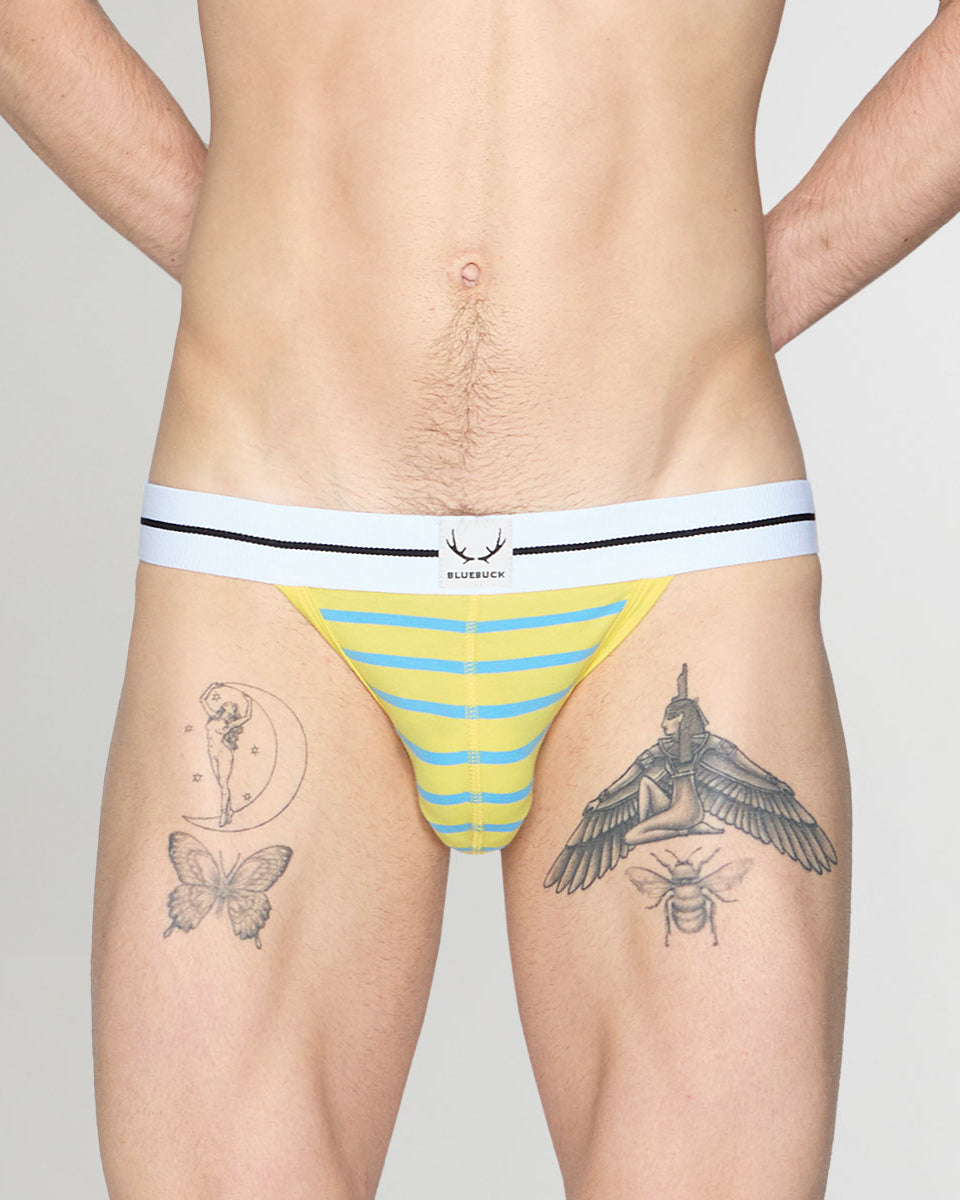 Bluebuck Nautical 25 Jockstrap Yellow-blue
