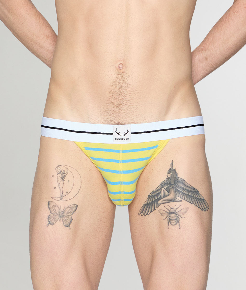Bluebuck Nautical 25 Jockstrap Yellow-blue