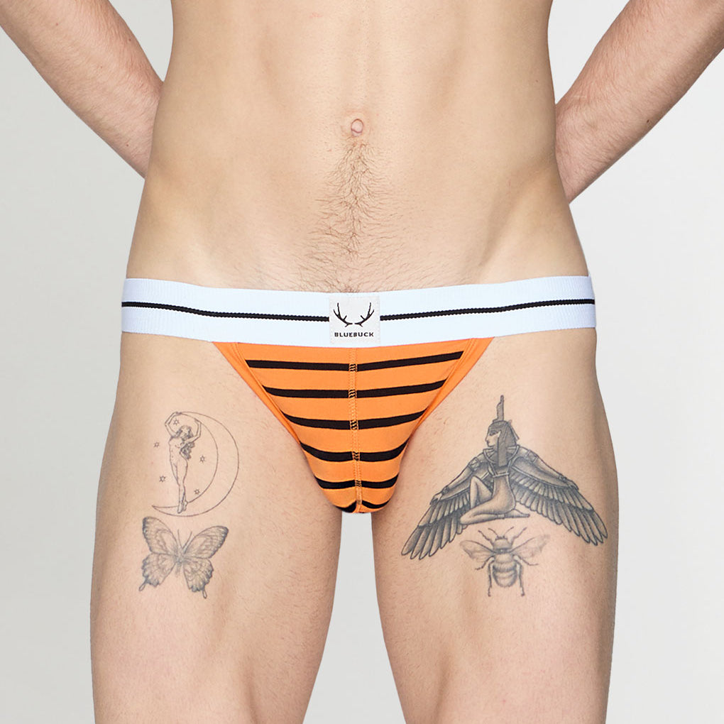 Bluebuck Nautical 25 Jockstrap Orange-black