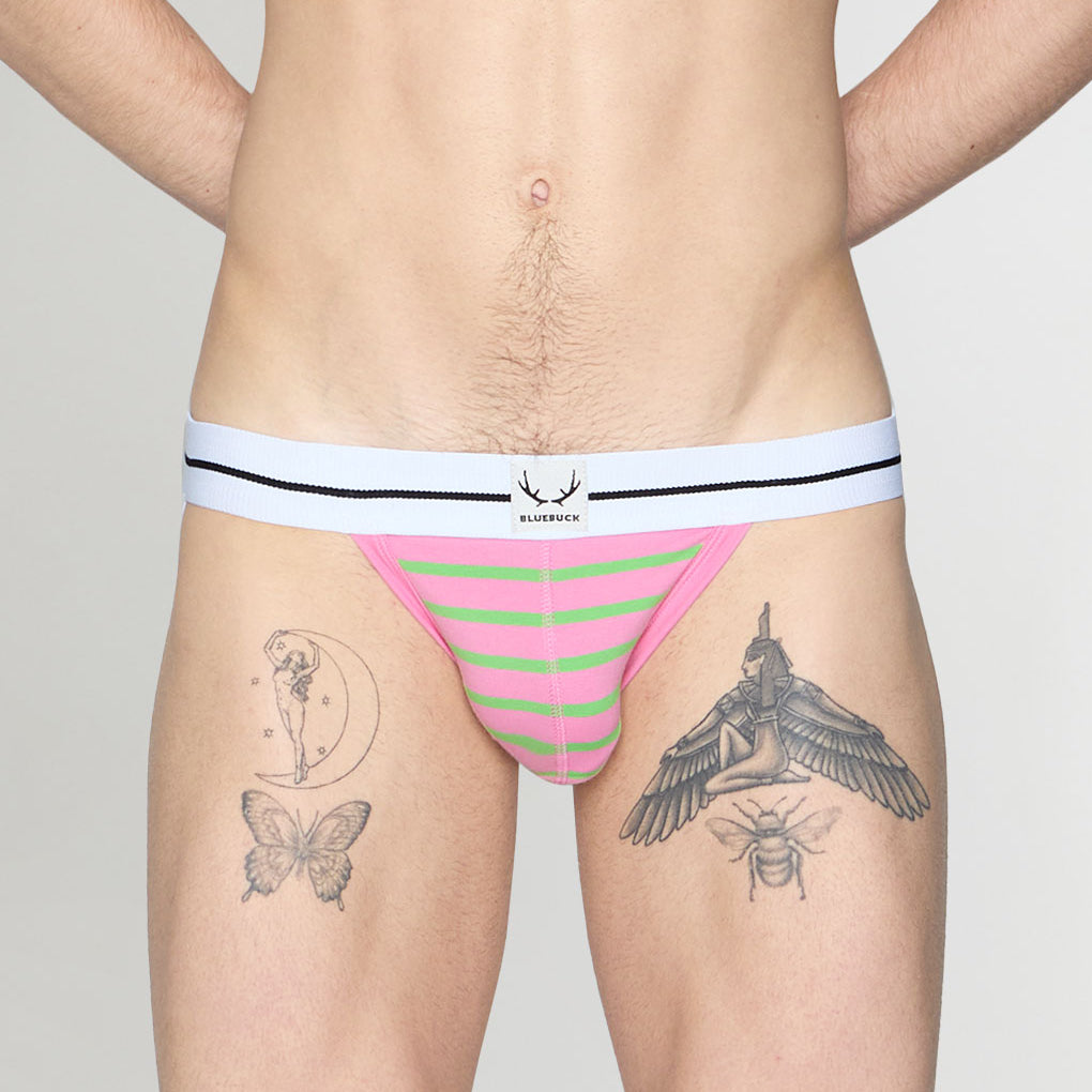 Bluebuck Nautical 25 Jockstrap Pink-green