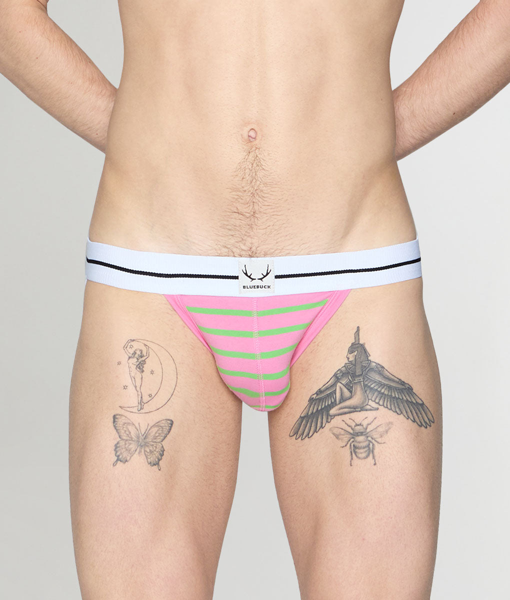 Bluebuck Nautical 25 Jockstrap Pink-green