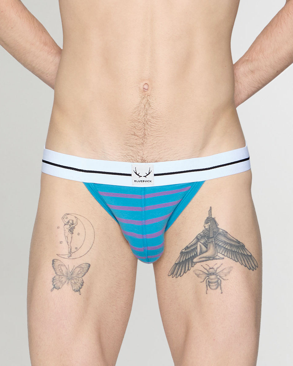 Bluebuck Nautical 25 Jockstrap Mosaic-blue-deep-lavender
