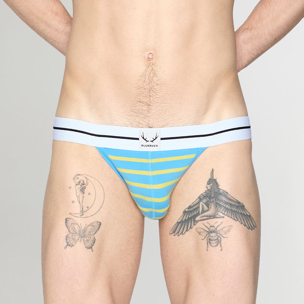 Bluebuck Nautical 25 Jockstrap Blue-yellow