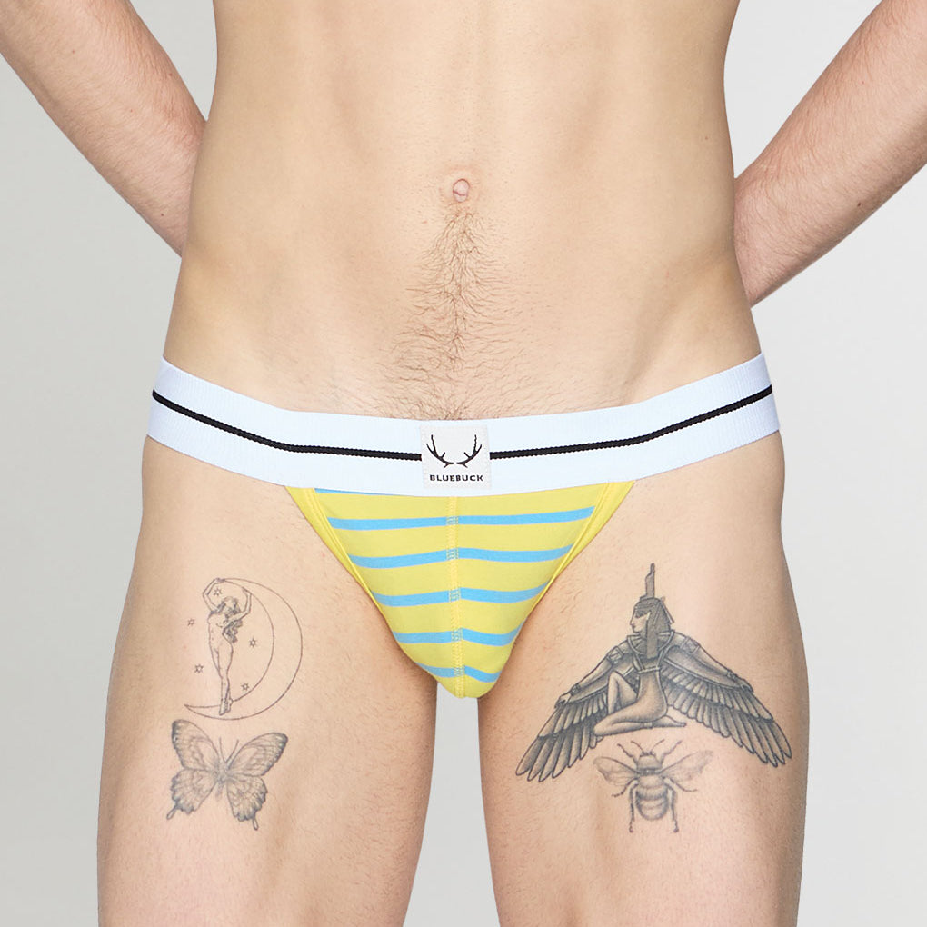 Bluebuck Nautical 25 Thong Yellow-blue
