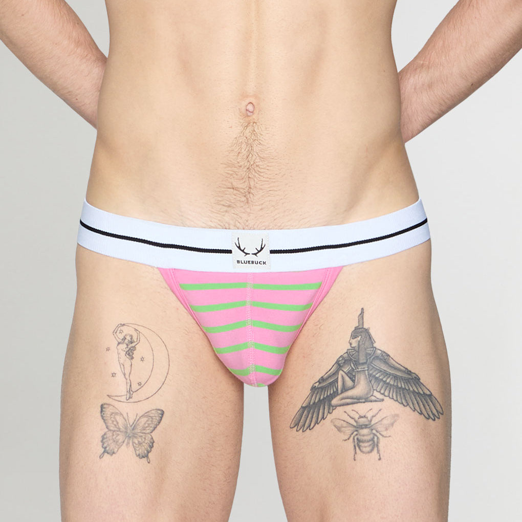 Bluebuck Nautical 25 Thong Pink-green