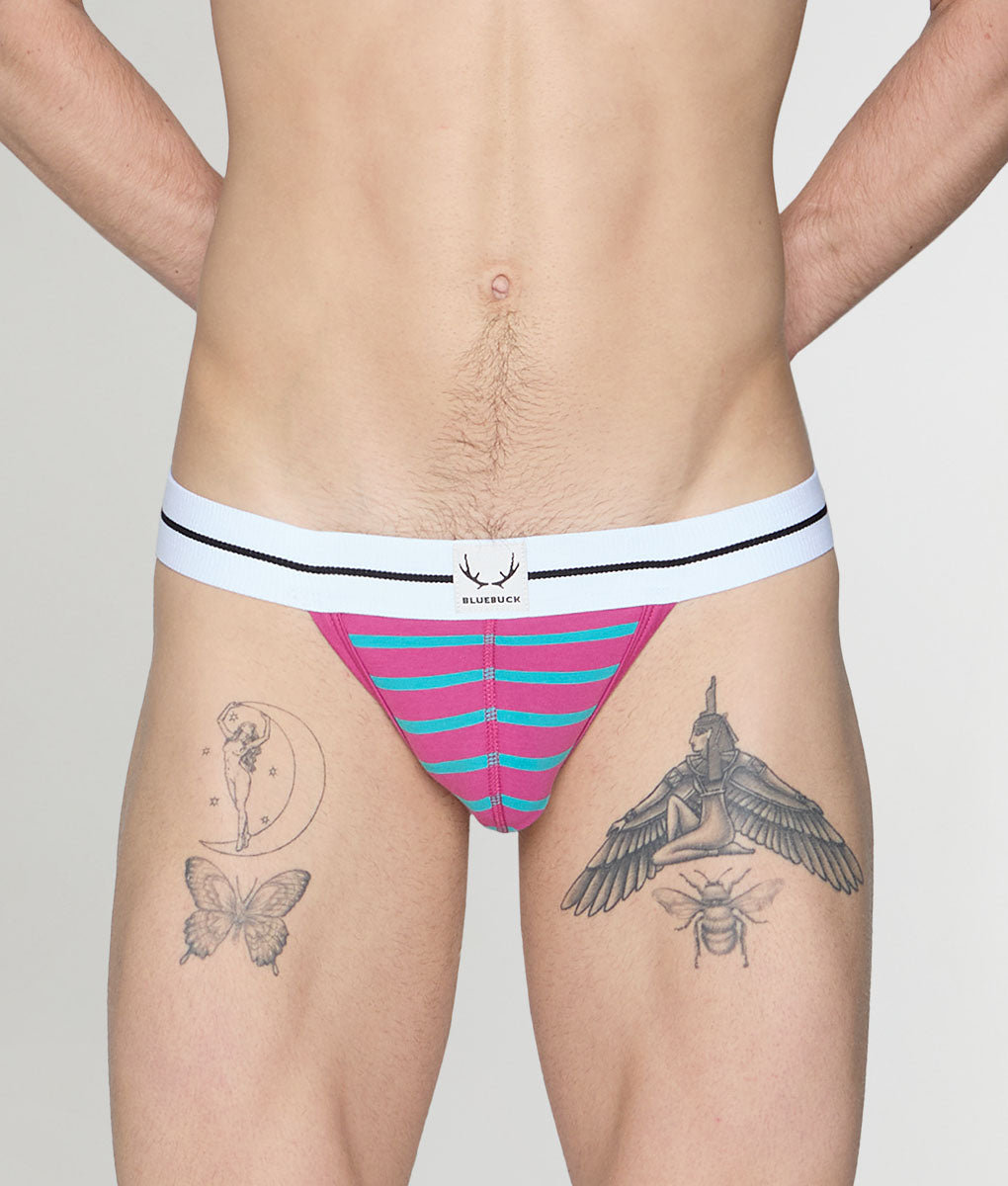 Bluebuck Nautical 25 Thong Cactus-flower-viridian-green
