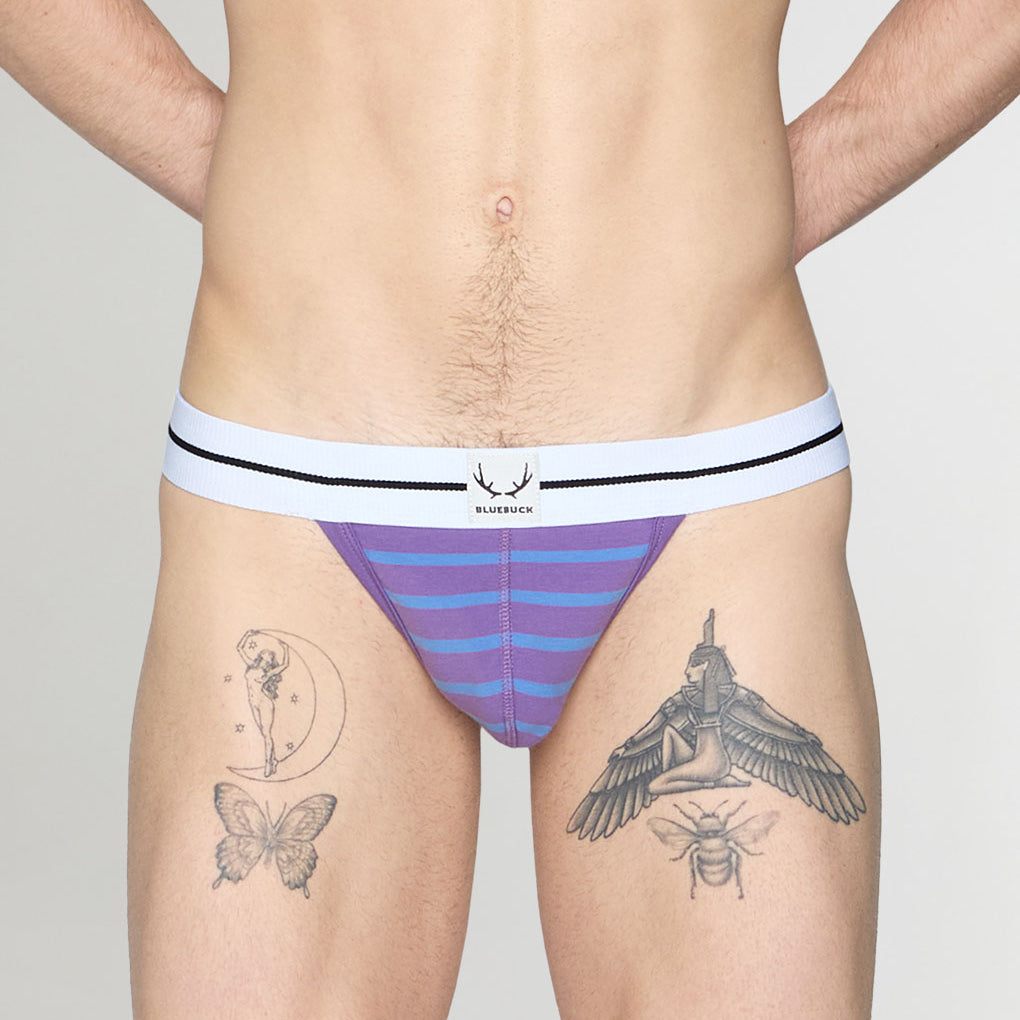 Bluebuck Nautical 25 Thong Deep-lavender-blue-yonder