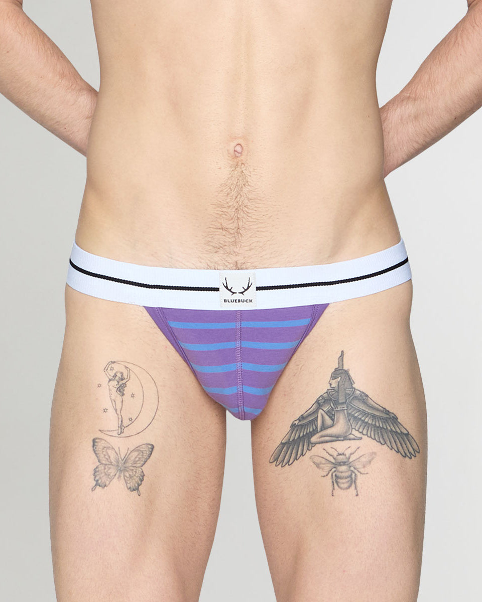 Bluebuck Nautical 25 Thong Deep-lavender-blue-yonder