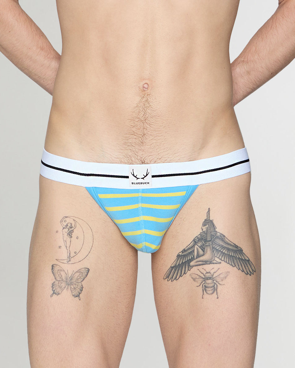 Bluebuck Nautical 25 Thong Blue-yellow