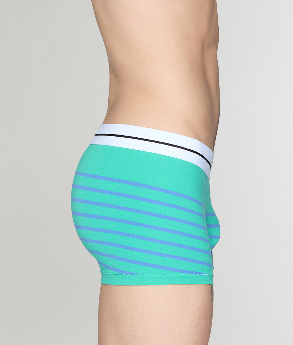 Bluebuck Nautical 25 Trunk Mint-leaf-blue-yonder-stripes