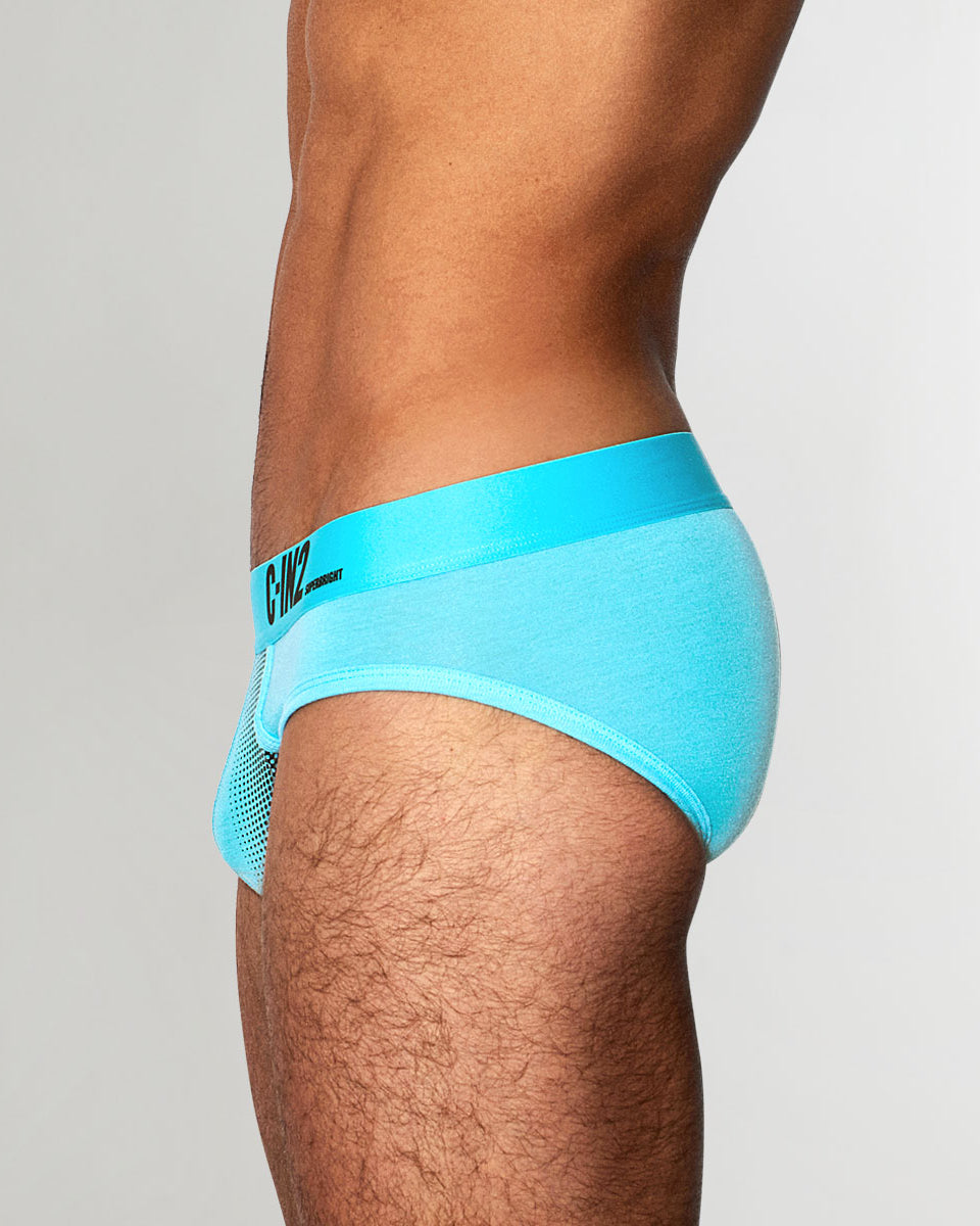 C-IN2 Super Bright Low Rise Neon Brief Neon-blue