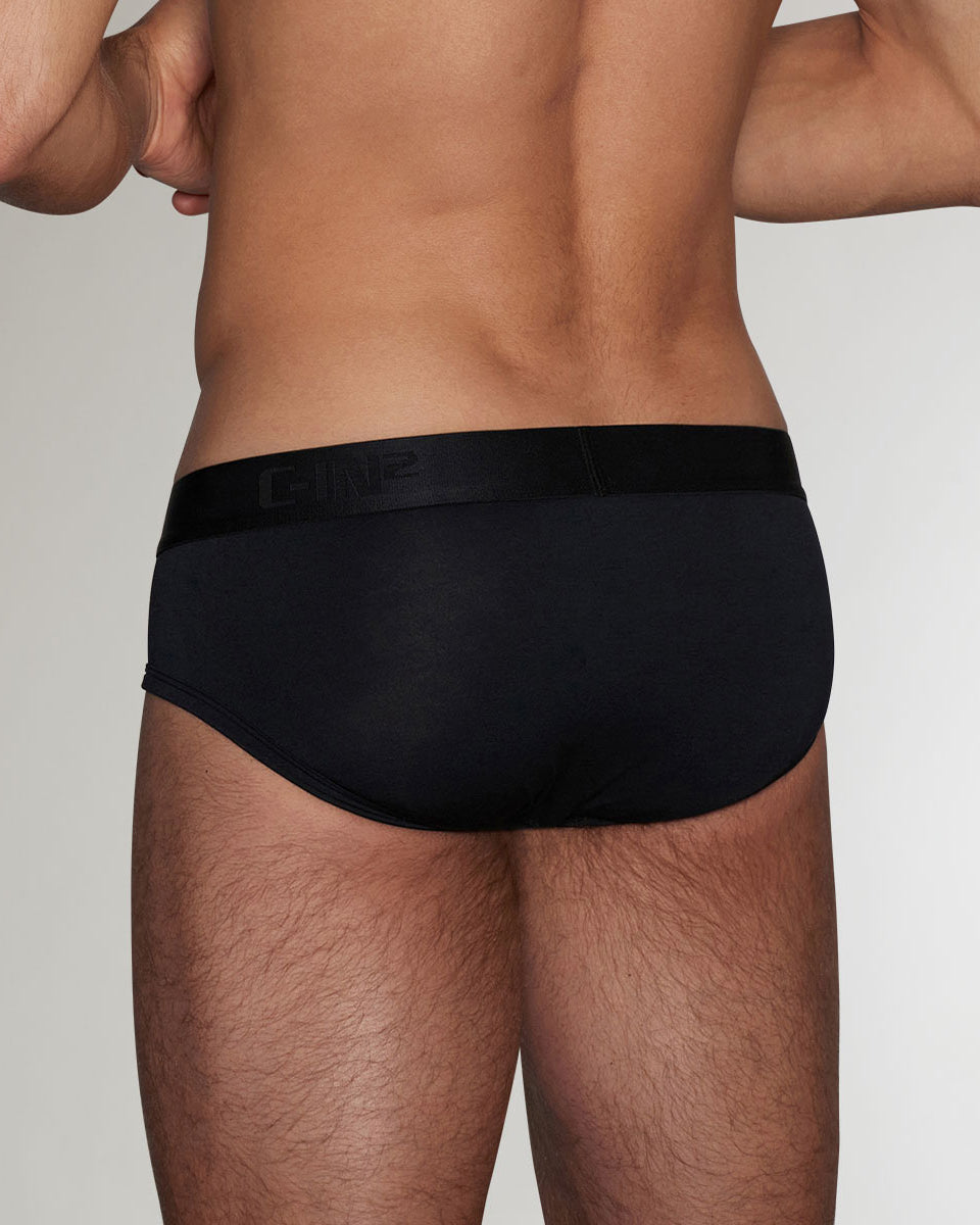 C-IN2 Minimal Low Rise Brief Black