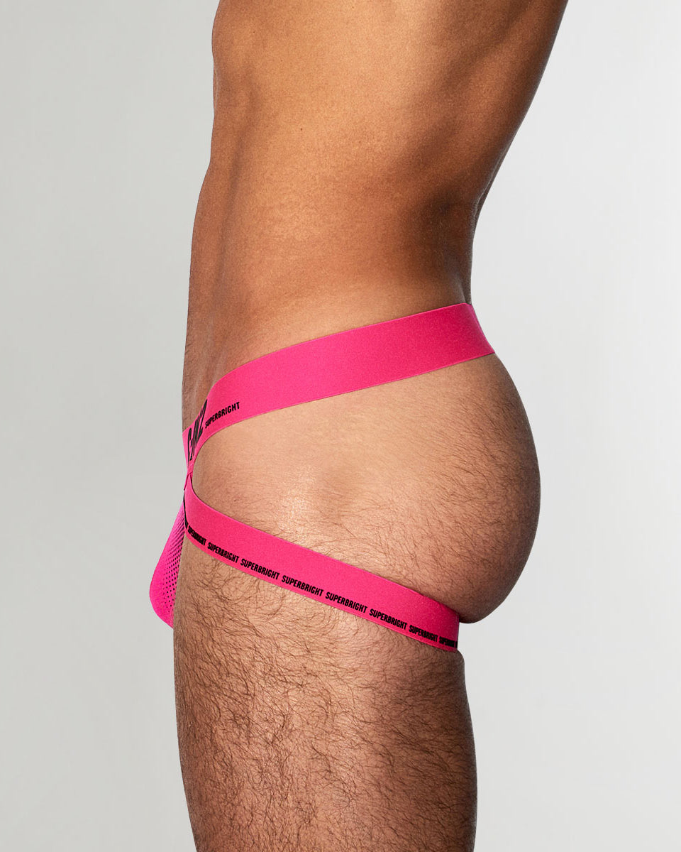 C-IN2 Super Bright Neon Jockstrap Neon-pink