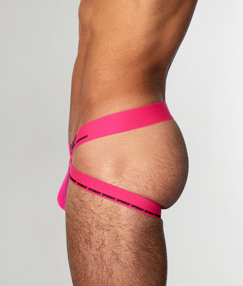 C-IN2 Super Bright Neon Jockstrap Neon-pink