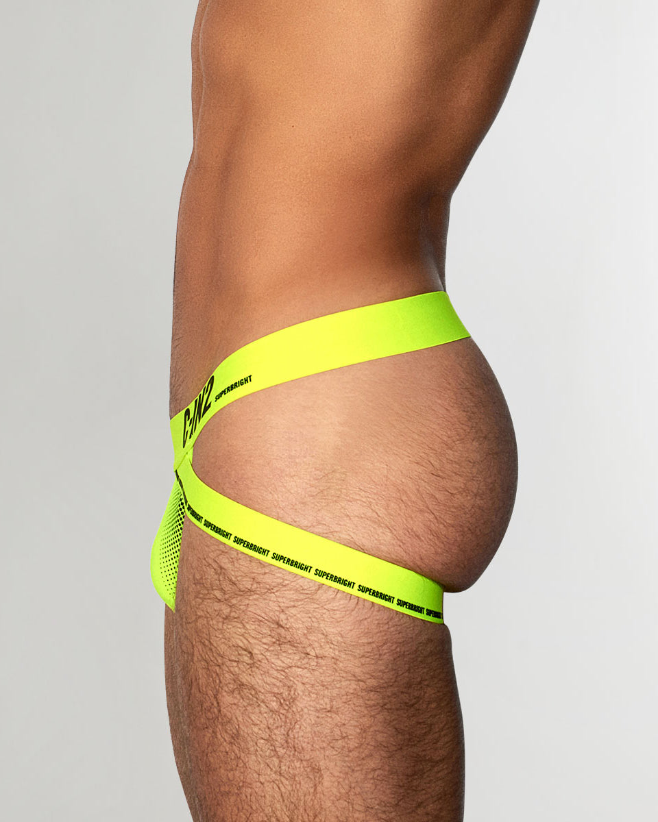 C-IN2 Super Bright Neon Jockstrap Neon-yellow