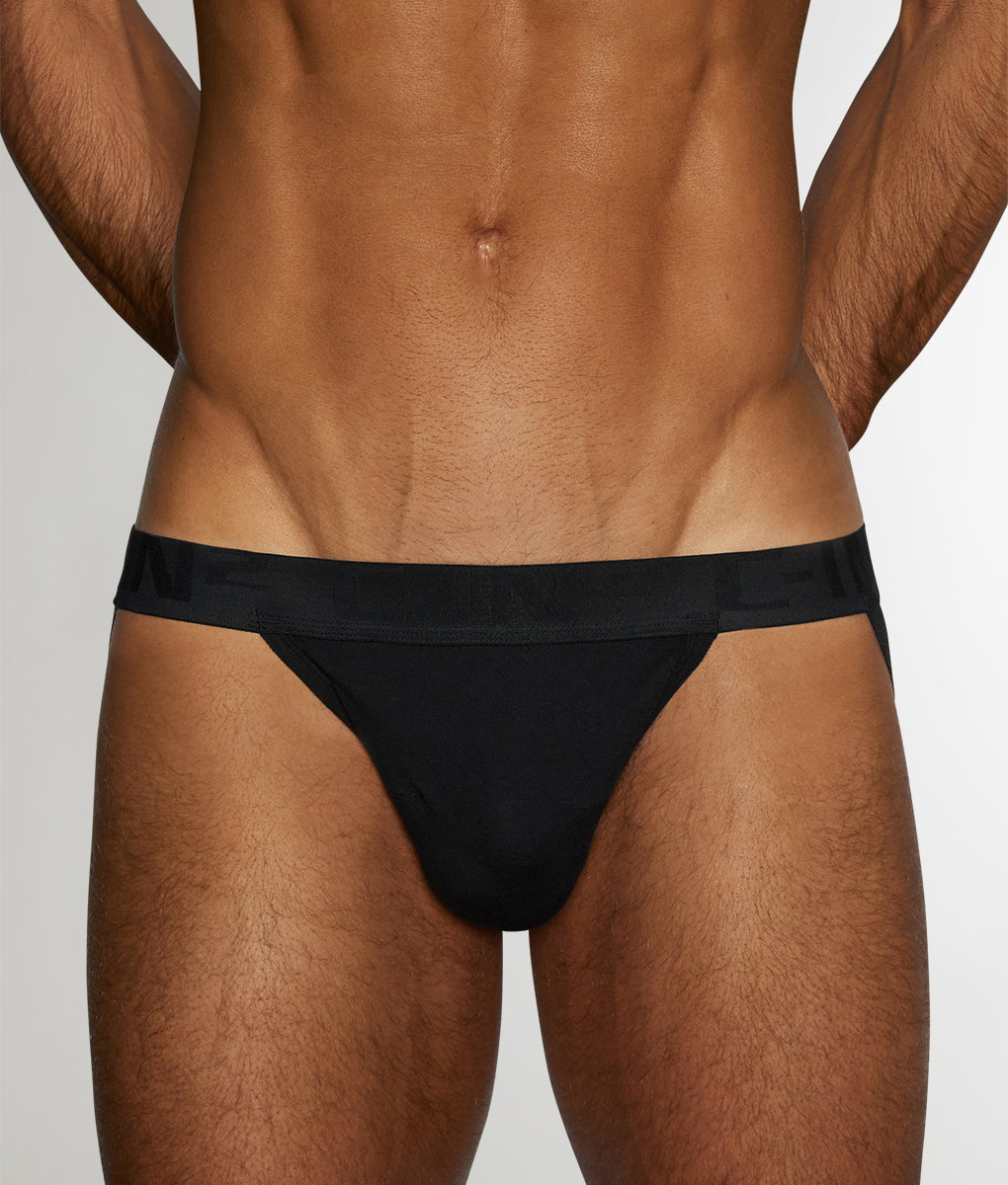 C-IN2 Undertone Jockstrap Newsprint-black