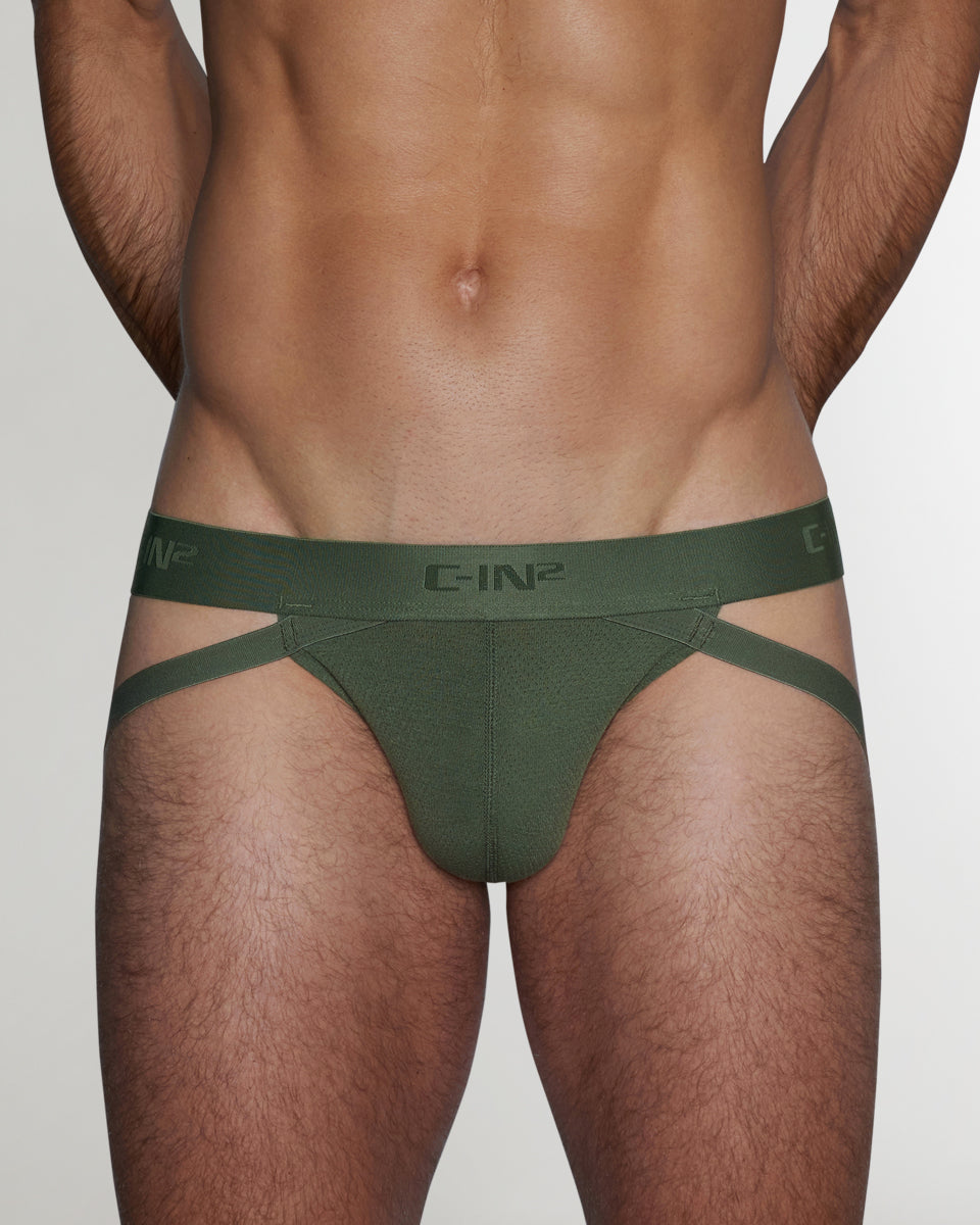 C-IN2 Active Low Rise Jockstrap Olan-olive