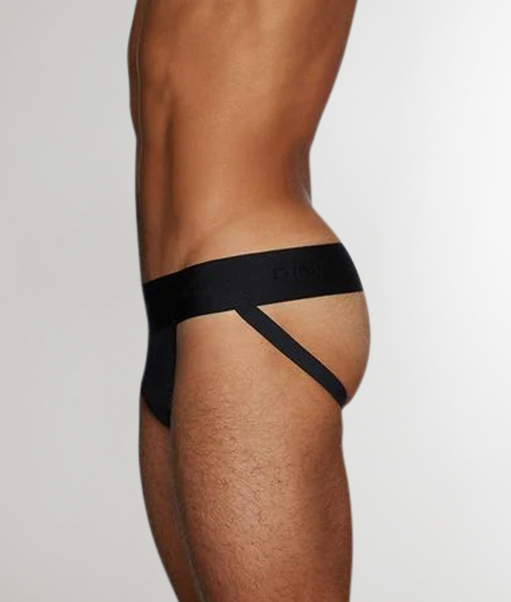C-IN2 Sheer Jockstrap Black