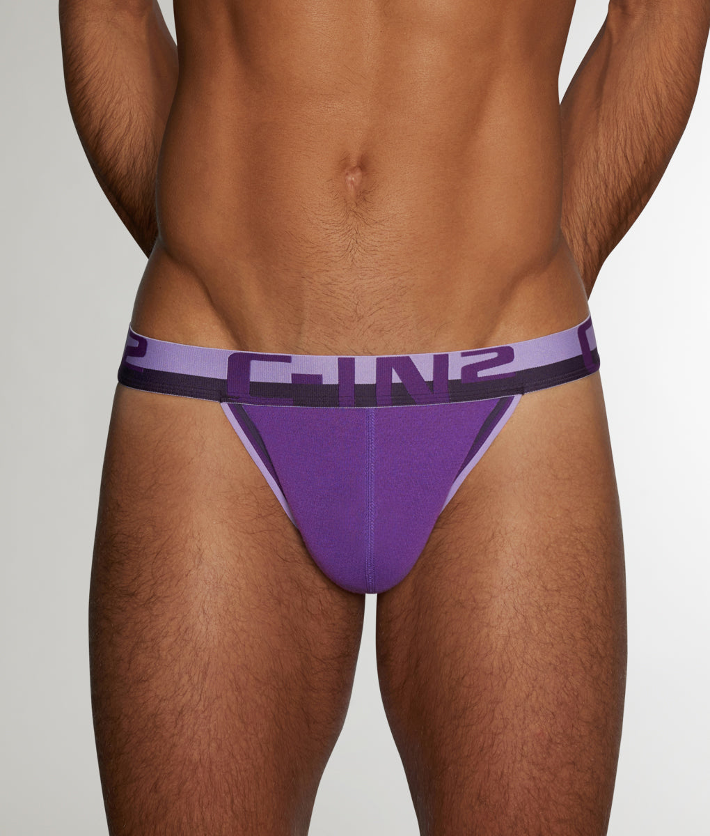 C-IN2 Mesh Thong Paco-purple