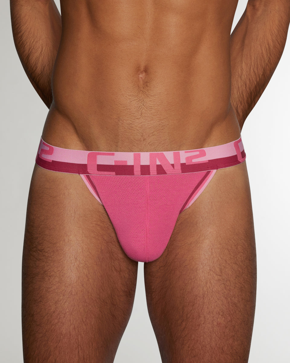 C-IN2 Mesh Thong Pacey-pink