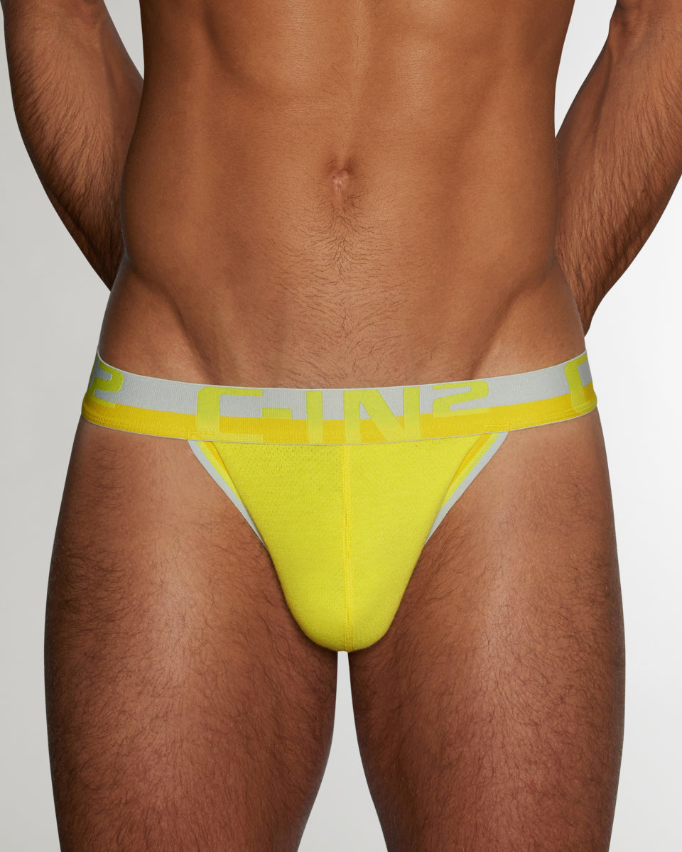 C-IN2 Mesh Thong Yaron-yellow