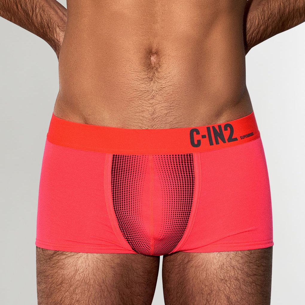 C-IN2 Super Bright Low Rise Neon Trunk Neon-red