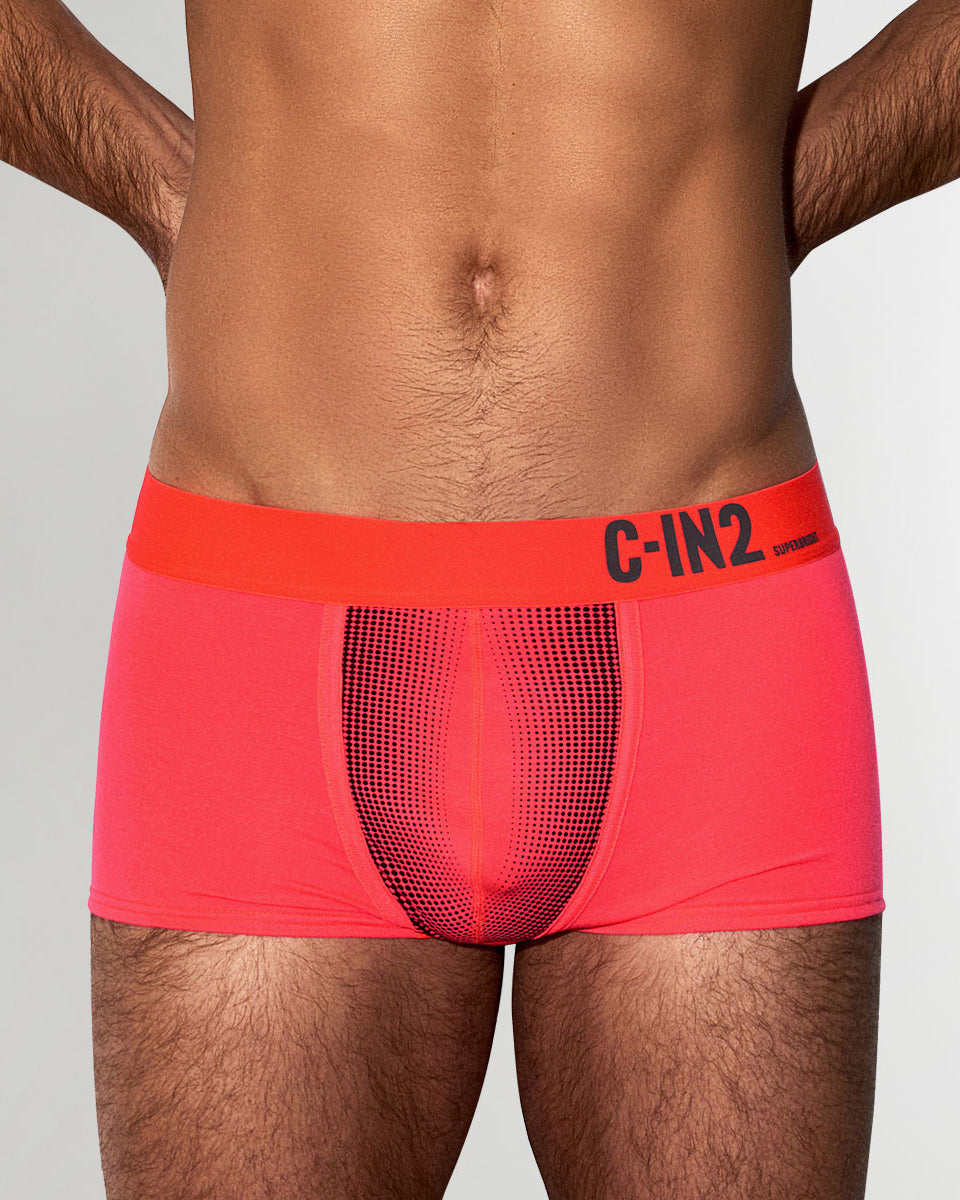 C-IN2 Super Bright Low Rise Neon Trunk Neon-red