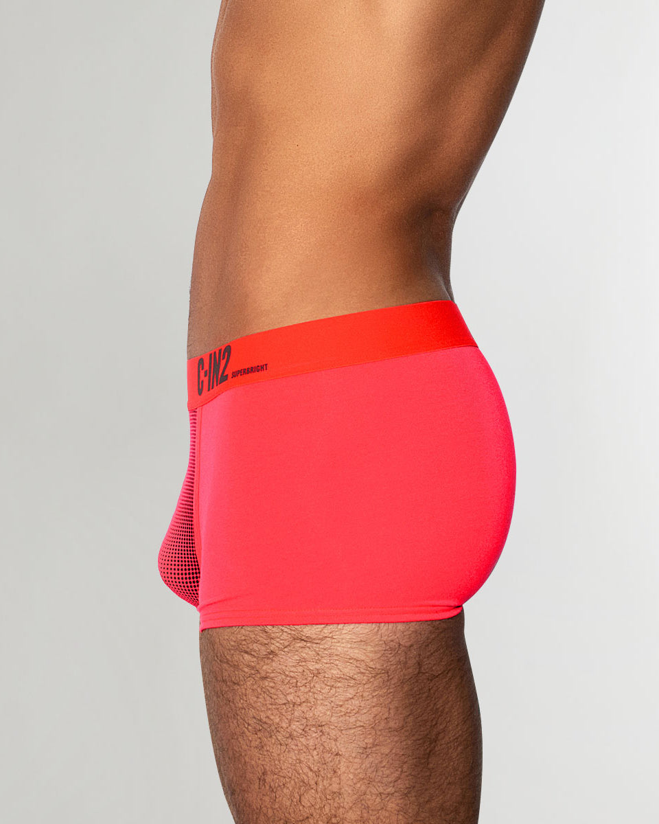C-IN2 Super Bright Low Rise Neon Trunk Neon-red