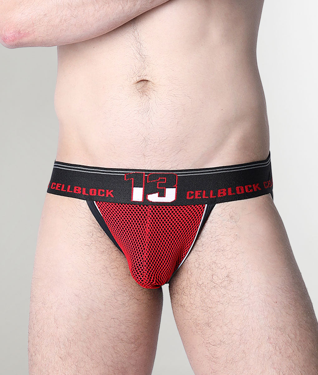 Cellblock13 Chain Reaction Jockstrap Red