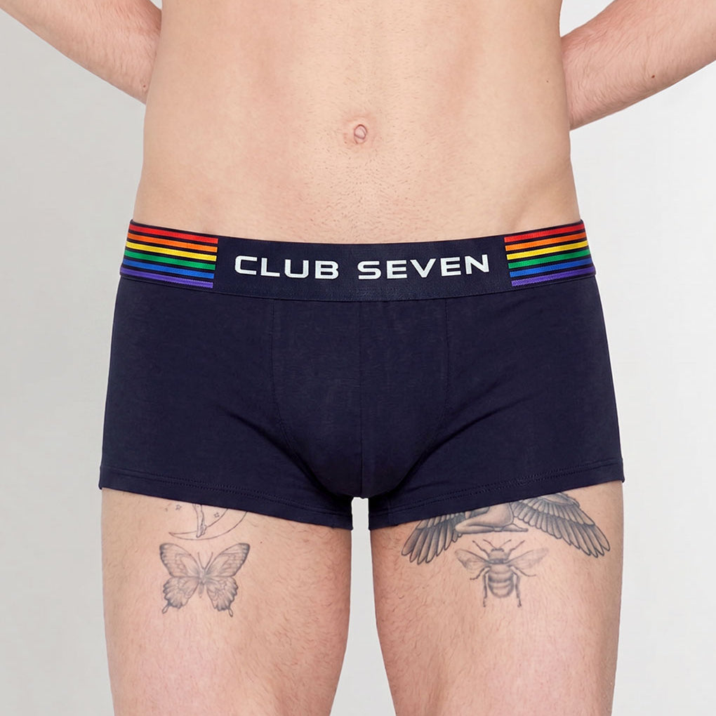 Club Seven Rainbow Navy Trunk Navy