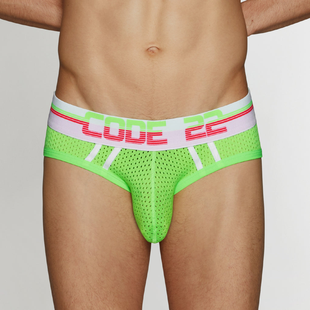 CODE 22 Neon Mesh Brief CODE 22 Neon Mesh Brief Lime
