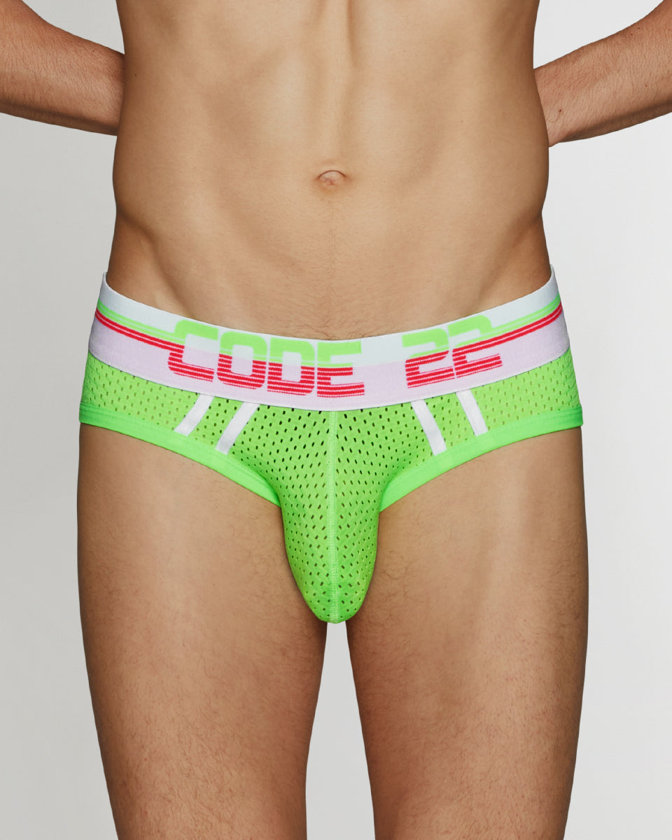 CODE 22 Neon Mesh Brief CODE 22 Neon Mesh Brief Lime