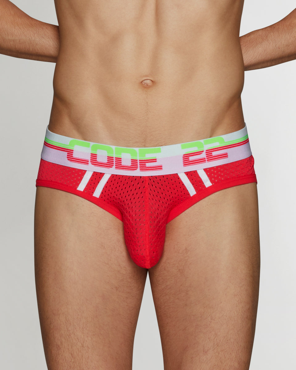 CODE 22 Neon Mesh Brief CODE 22 Neon Mesh Brief Pink