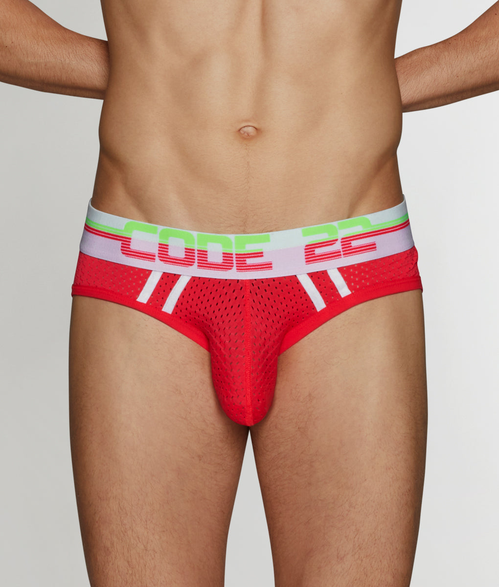 CODE 22 Neon Mesh Brief CODE 22 Neon Mesh Brief Pink