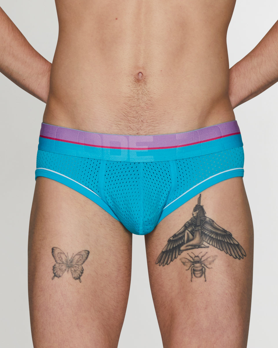 CODE 22 Bright Mesh Brief CODE 22 Bright Mesh Brief Turquoise