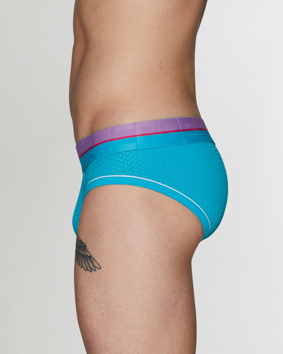 CODE 22 Bright Mesh Brief CODE 22 Bright Mesh Brief Turquoise