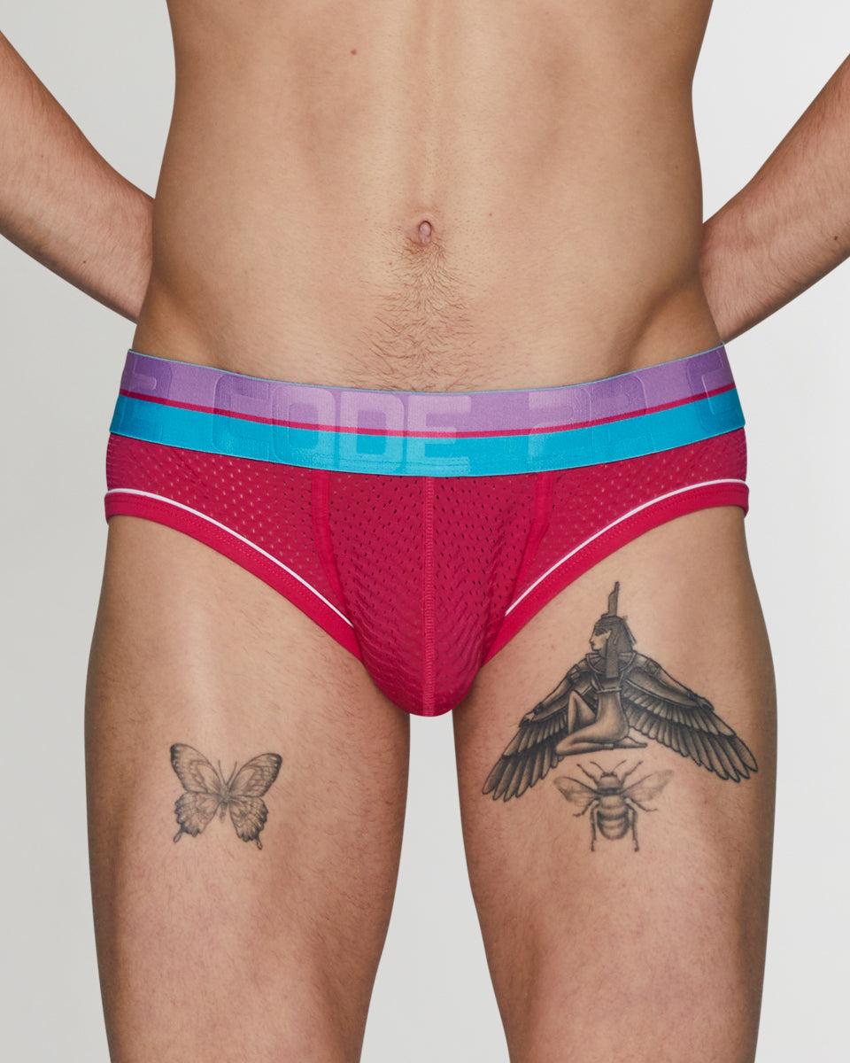 CODE 22 Bright Mesh Brief CODE 22 Bright Mesh Brief Pink