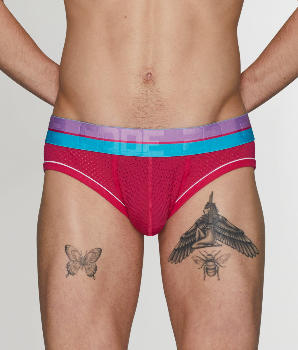 CODE 22 Bright Mesh Brief CODE 22 Bright Mesh Brief Pink