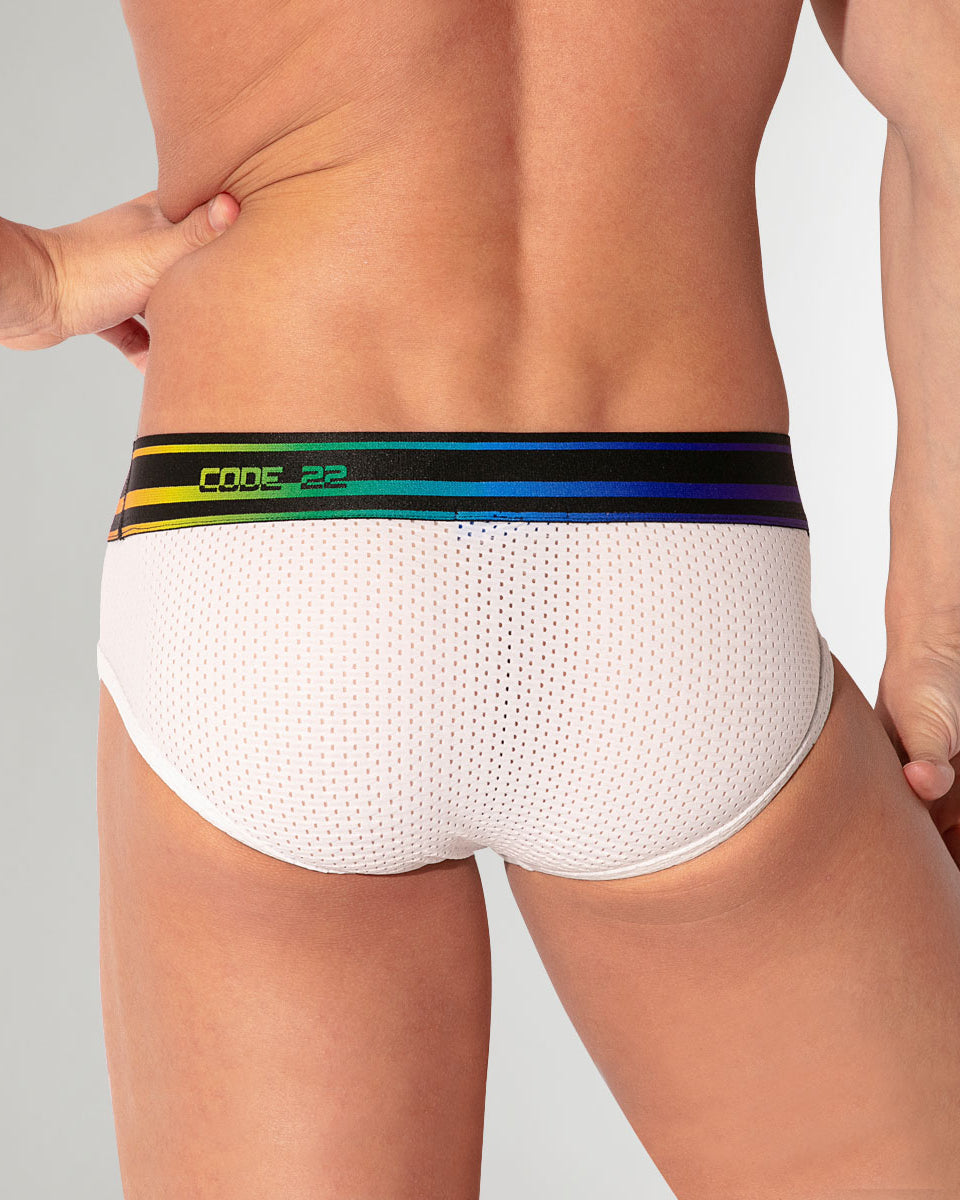 CODE 22 Pride 26 Brief White