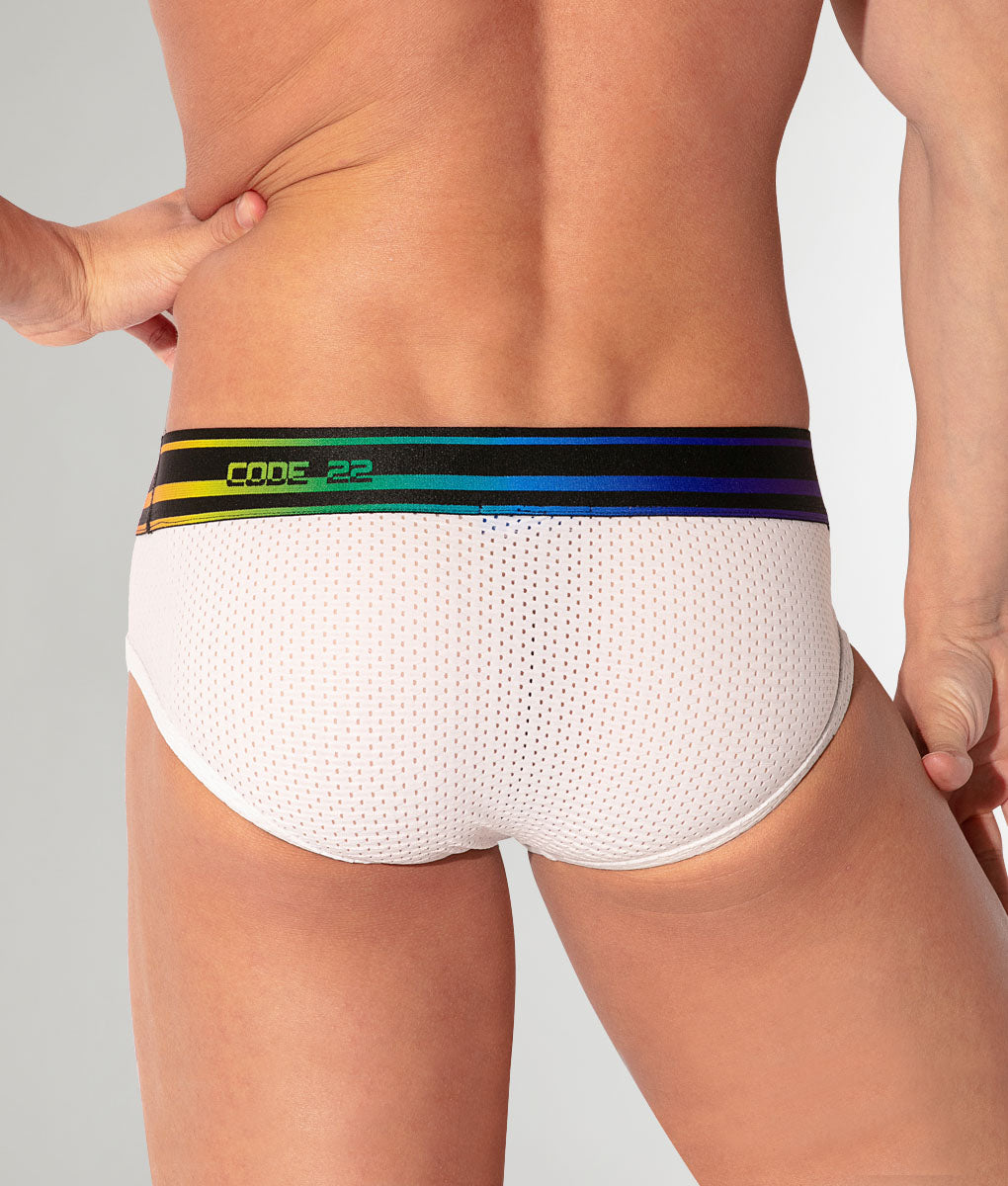 CODE 22 Pride 26 Brief White