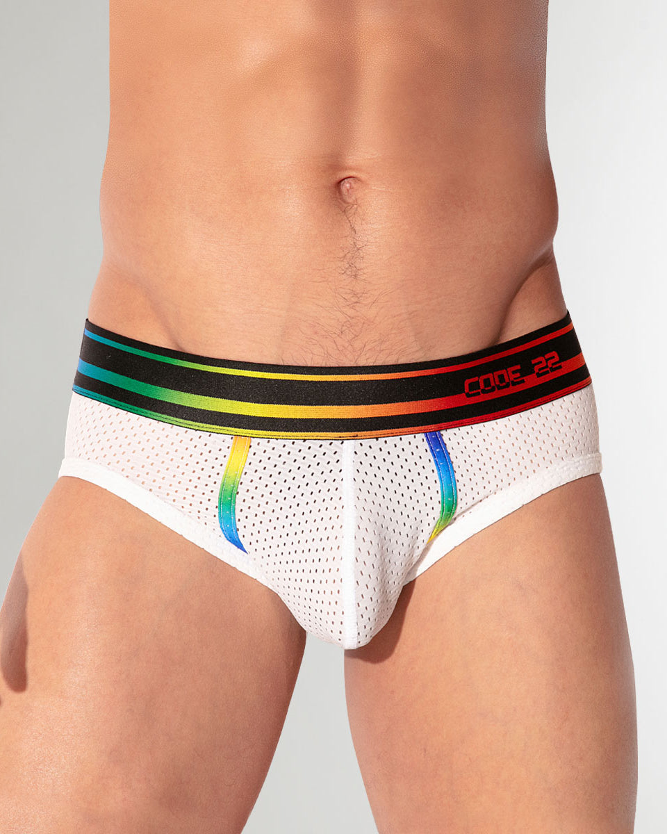 CODE 22 Pride 26 Brief White