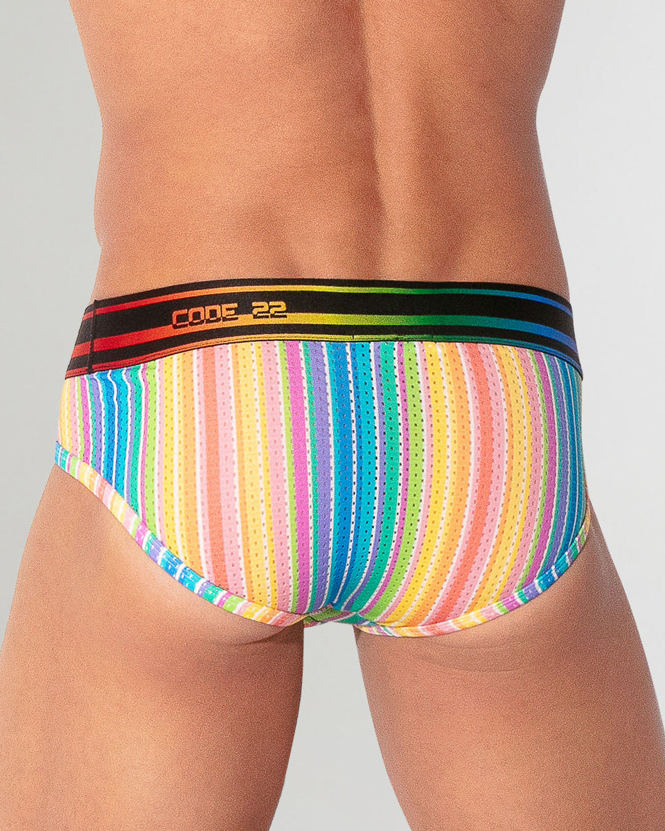 CODE 22 Pride 26 Brief Stripes